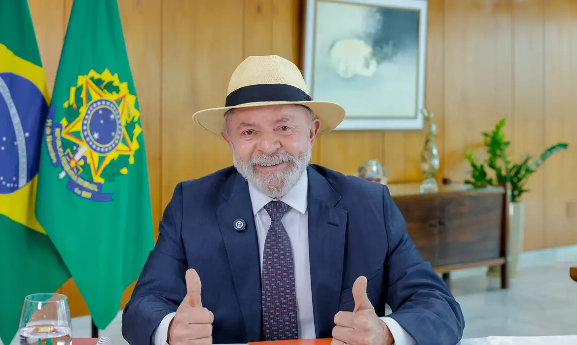 Brasília (DF), 13/01/2025 - Presidente da República, Luiz Inácio Lula da Silva, durante Participação por videoconferência na cerimônia alusiva aos 164 anos da CAIXA, no Palácio do Planalto. Foto: Ricardo Stuckert/PR