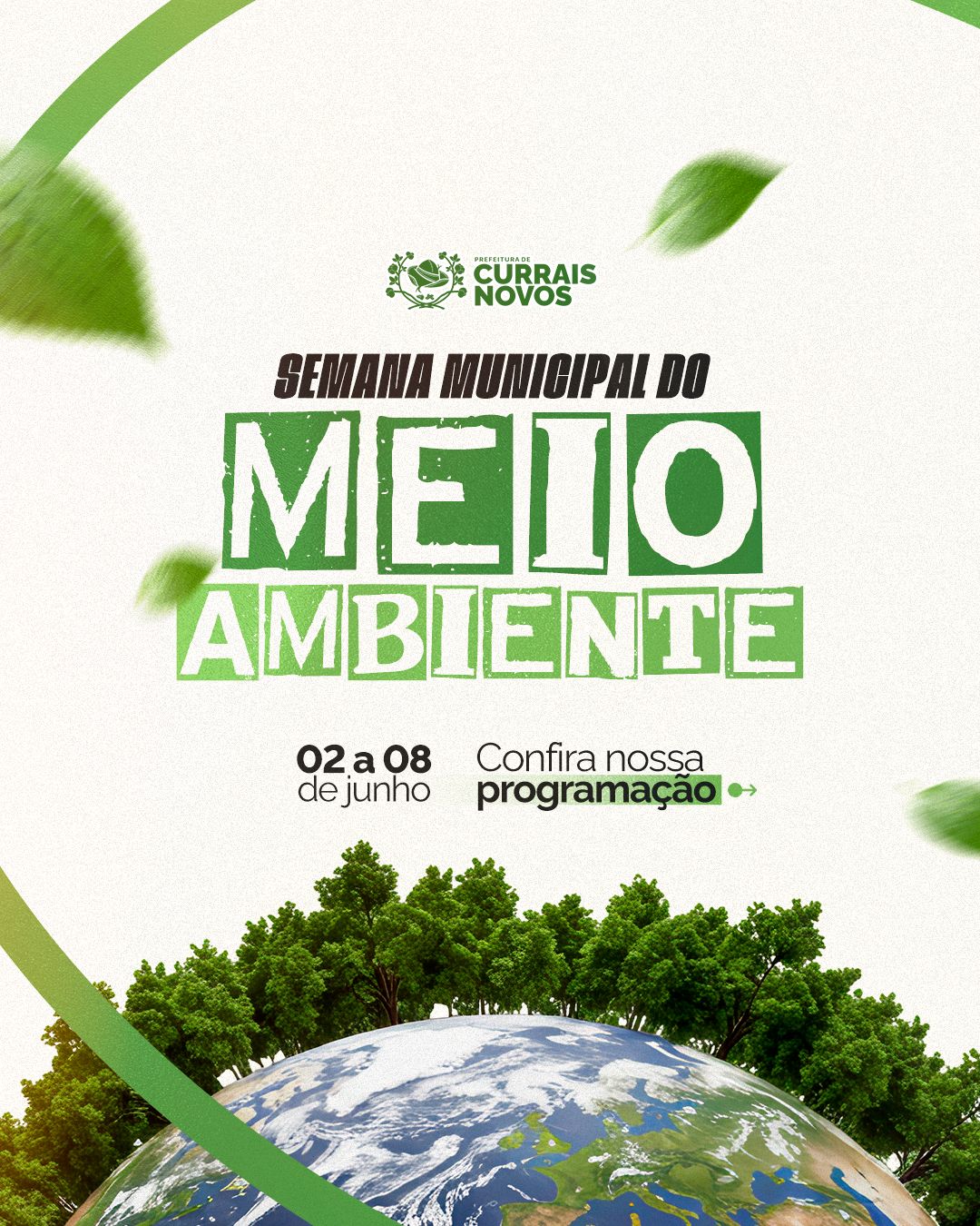 Prefeitura de Currais Novos realizará “Semana Municipal do Meio Ambiente” entre 02 e 08 de junho