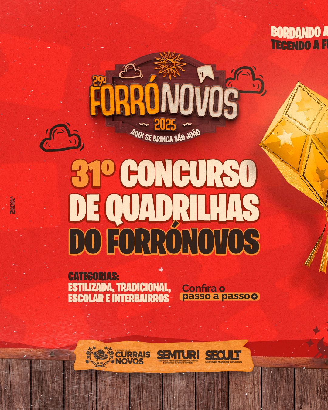 Aberta as inscrições para o 31º Festival de Quadrilhas Juninas do FORRONOVOS