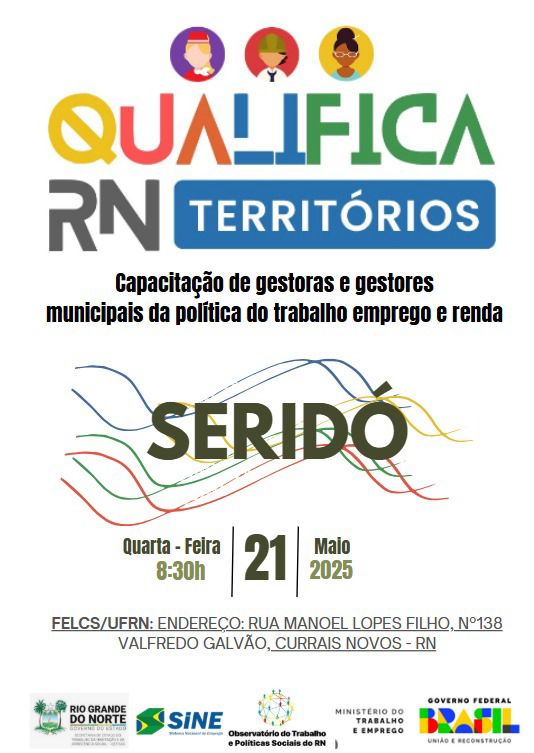 Qualifica RN territórios chega ao Seridó com capacitação para gestores municipais em Currais Novos