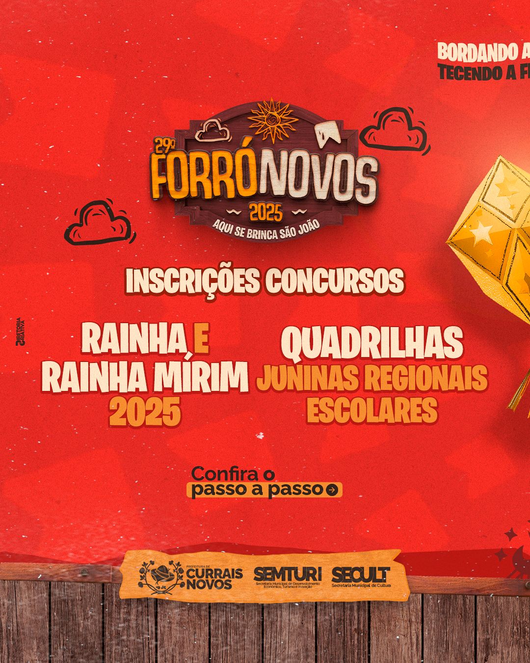 Concurso de Quadrilhas Juninas Regionais Escolares e Concurso “Rainha e Rainha Mirim” do FORRONOVOS 2025