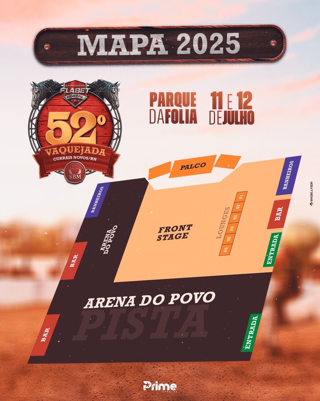 Começa nesta quinta (29) a troca de 2 mil senhas por alimentos para Arena do Povo da Vaquejada de Currais Novos
