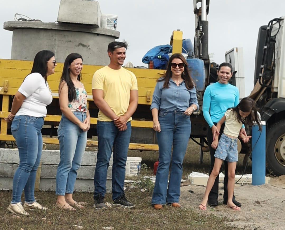 Milena Galvão acompanha instalação de poço no Maxixe e celebra avanço na segurança hídrica de Currais Novos