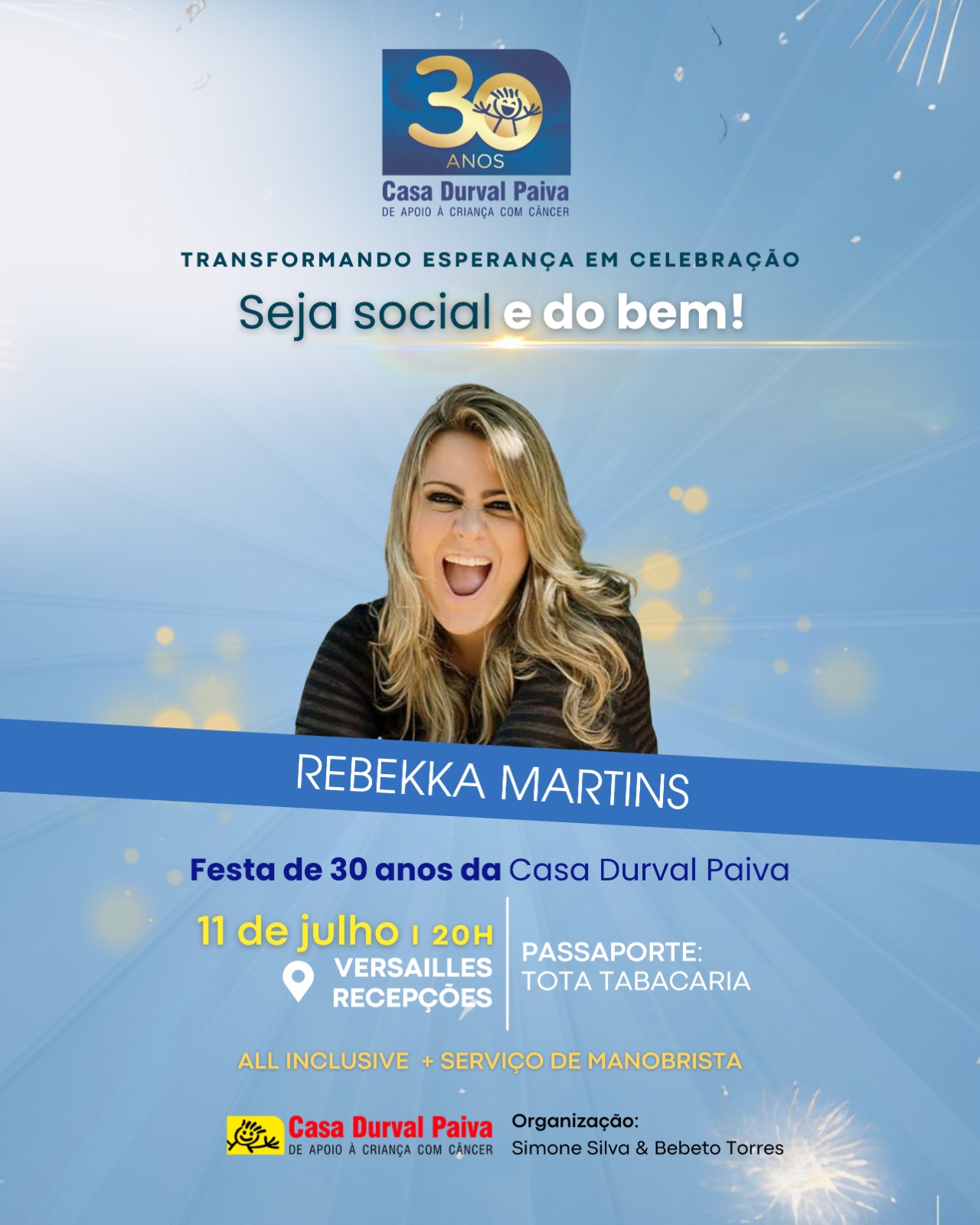 30 anos Casa Durval Paiva: Rainha dos bailes, Rebekka Martins promete muita animação, Pop e Rock