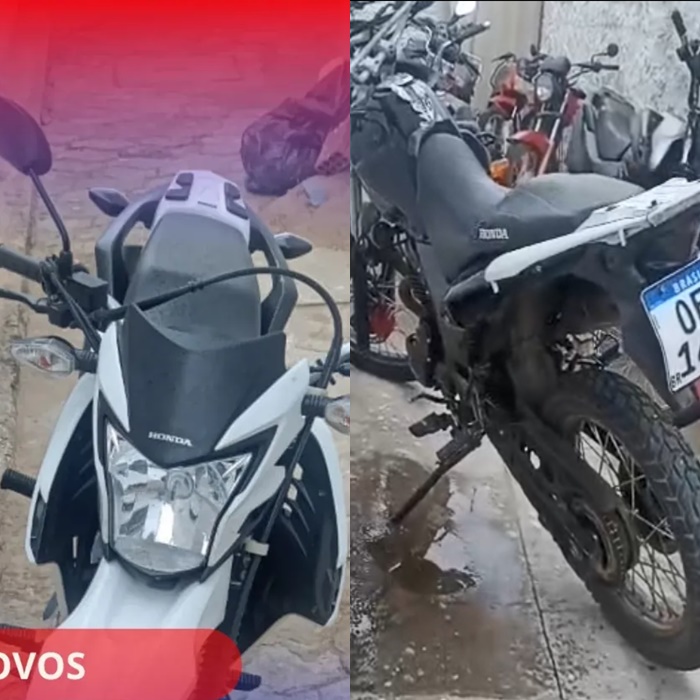 POLÍCIA MILITAR APREENDE MOTOCICLETAS COM RESTRIÇÃO E SUSPEITA DE CLONAGEM EM CURRAIS NOVOS/RN