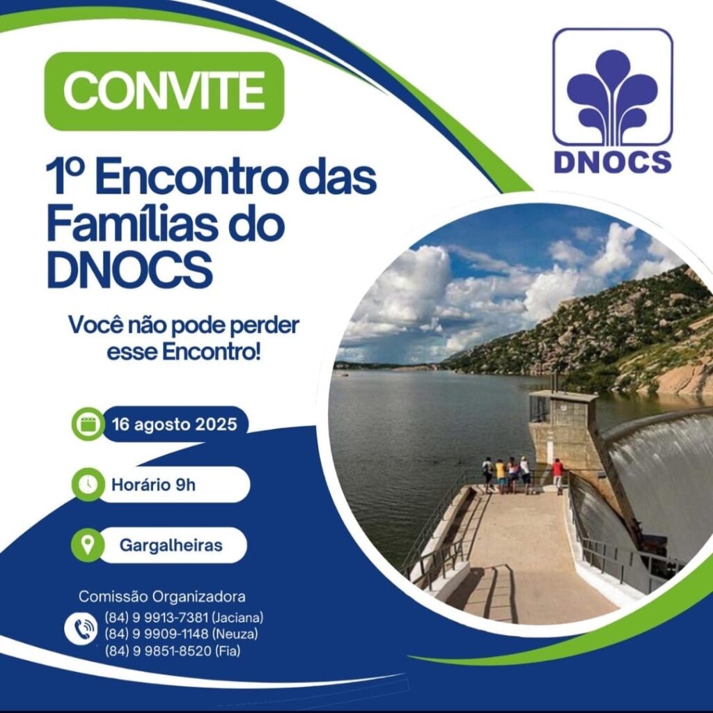Povoado Gargalheiras recebe o I Encontro das Famílias do DNOCS com programação especial e homenagem à memória dos pioneiros