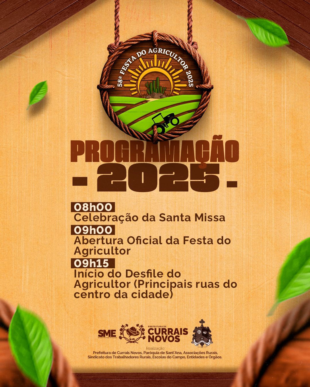 58ª Festa do Agricultor acontecerá na próxima segunda-feira, 14