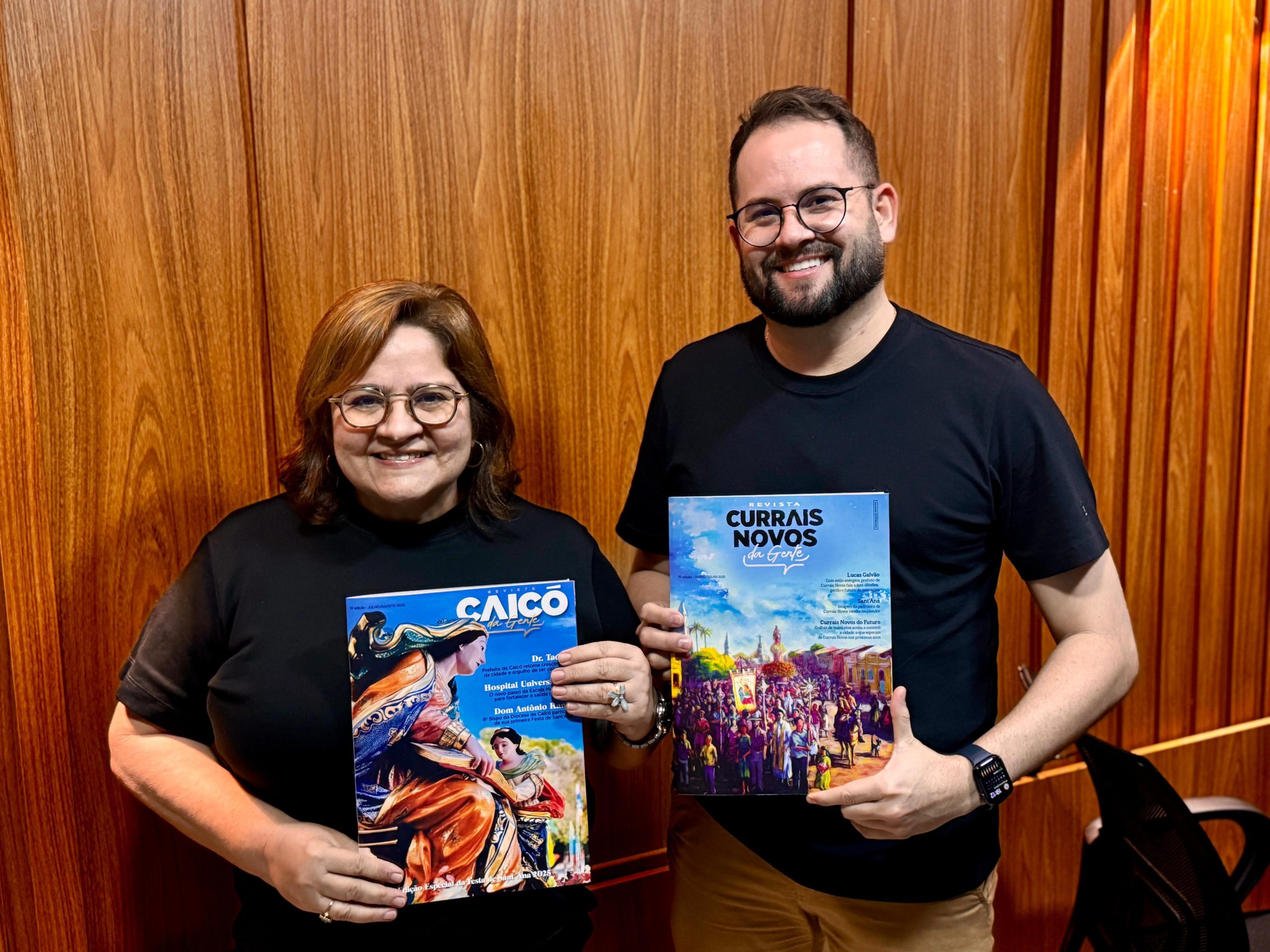 Suerda Medeiros e Ismael Medeiros lançam quarta edição das revistas Caicó e Currais Novos da Gente