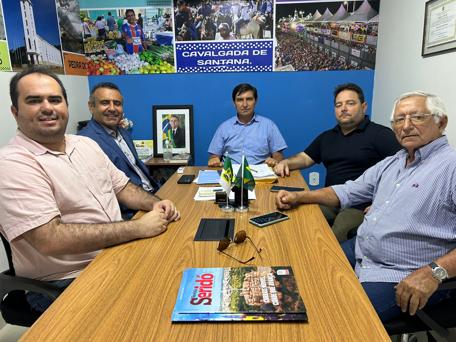 Vereador G Charles recebe presidente da FEMURN para discutir pautas municipalistas