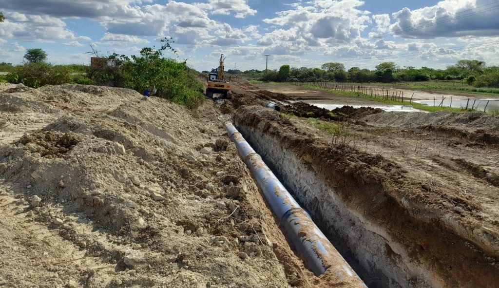 Nova adutora levará água para 11 mil moradores de Governador Dix-Sept Rosado