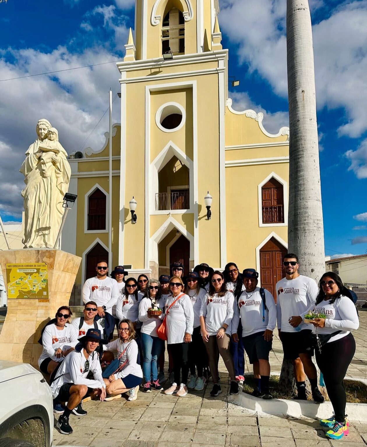 Peregrinos do Caminhos de Sant’Ana iniciam jornada saindo de Currais Novos com destino a Caicó