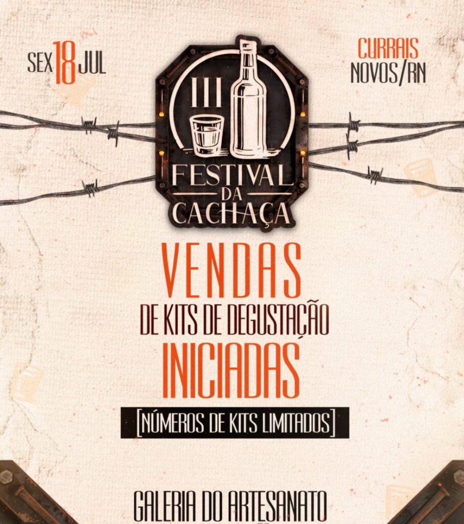 Festival de Cachaça de Currais Novos inicia venda de kits de degustação