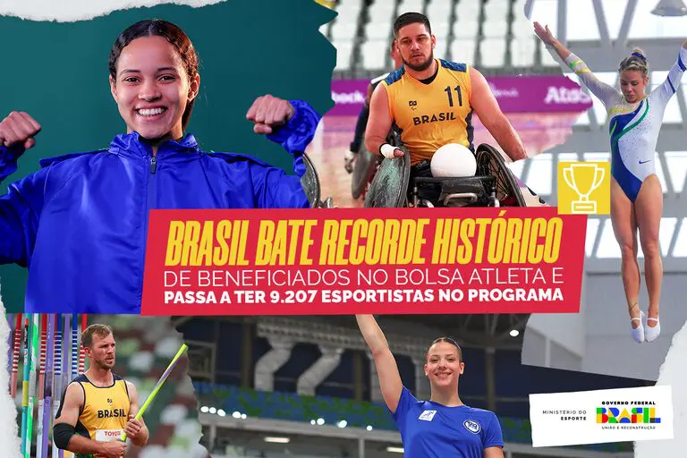Bolsa Atleta tem recorde histórico com 9.207 esportistas que aderiram ao programa