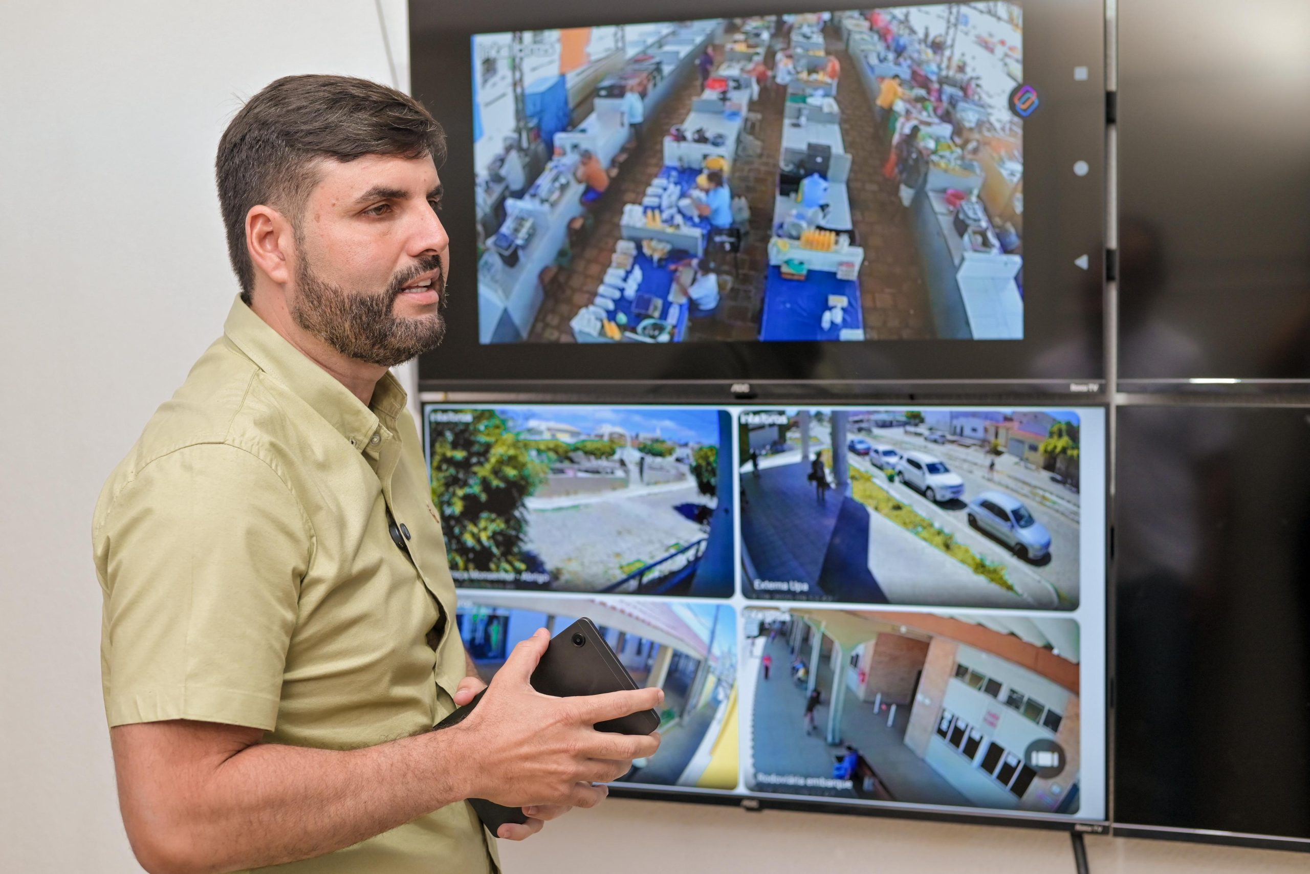Prefeito Lucas inaugura sala de monitoramento no Município de Currais Novos Tecnologia e Inovação pautam primeiro ano de Gestão
