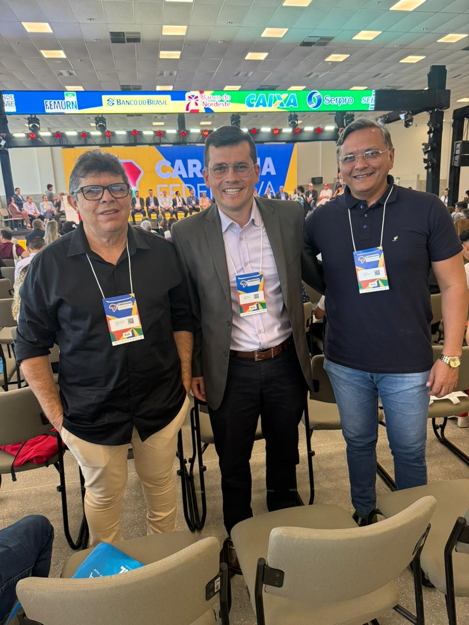 Vereadores Pro.Jaire, Itamar Júnior e Reginaldo Francisco participam da Caravana Federativa do RN