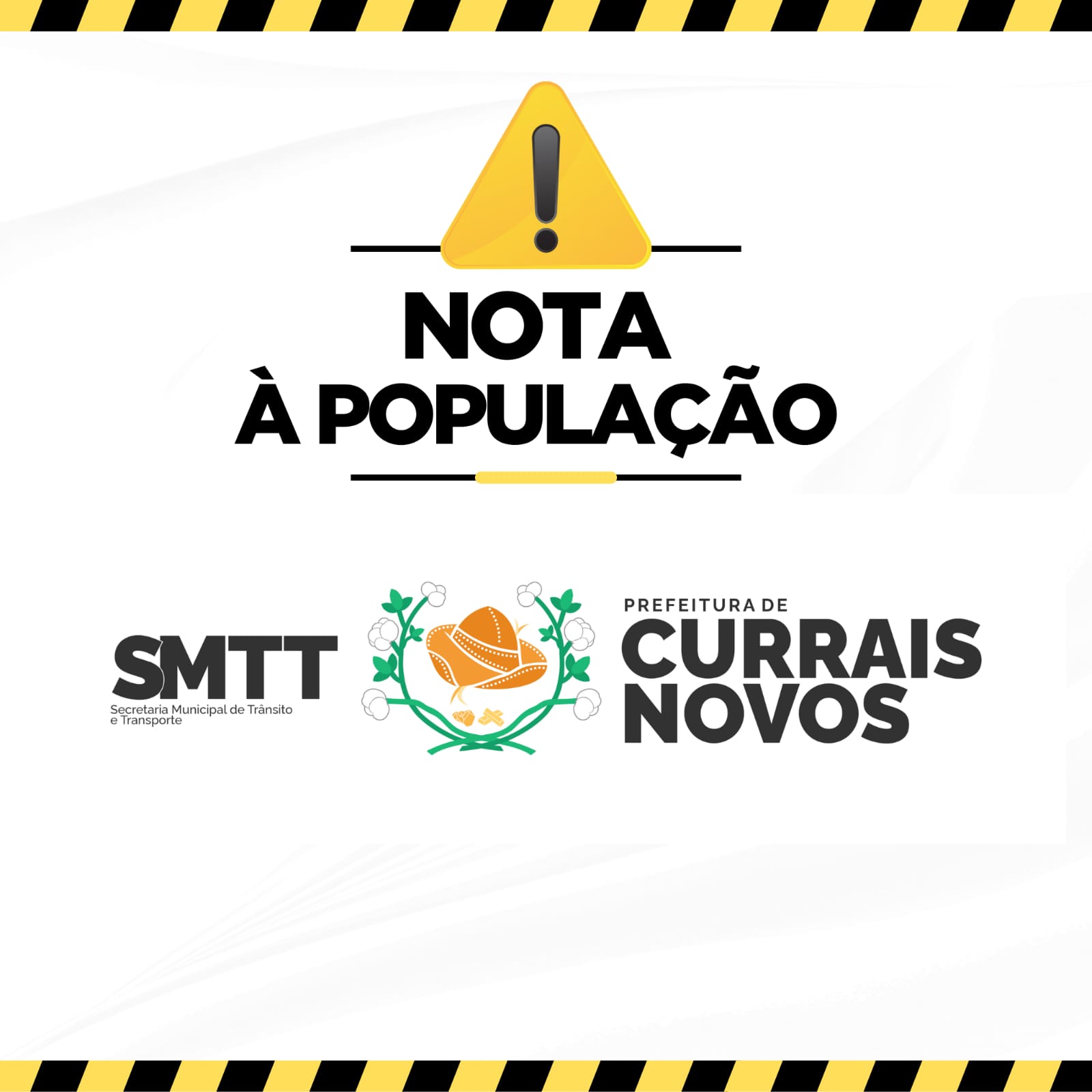 NOTA À POPULAÇÃO