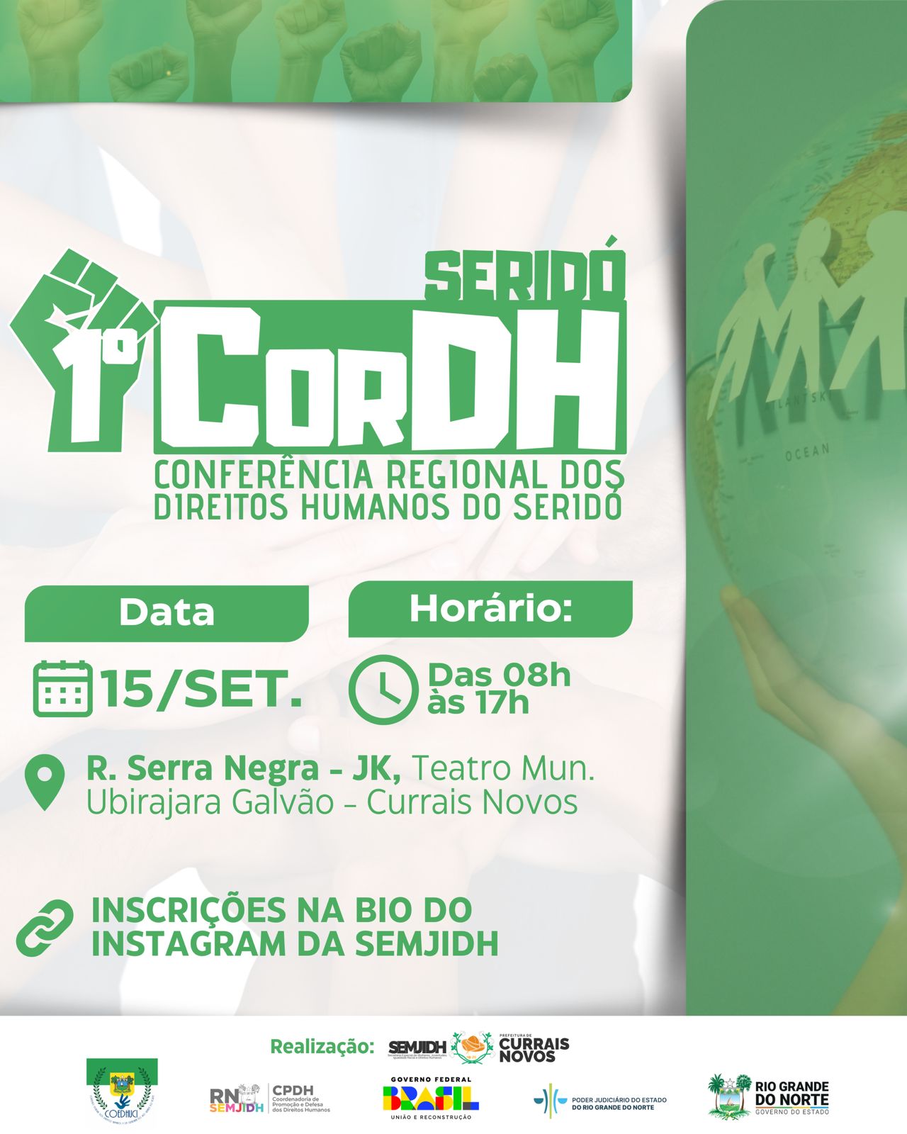 Currais Novos realiza 1ª Conferência Regional dos Direitos Humanos do Seridó