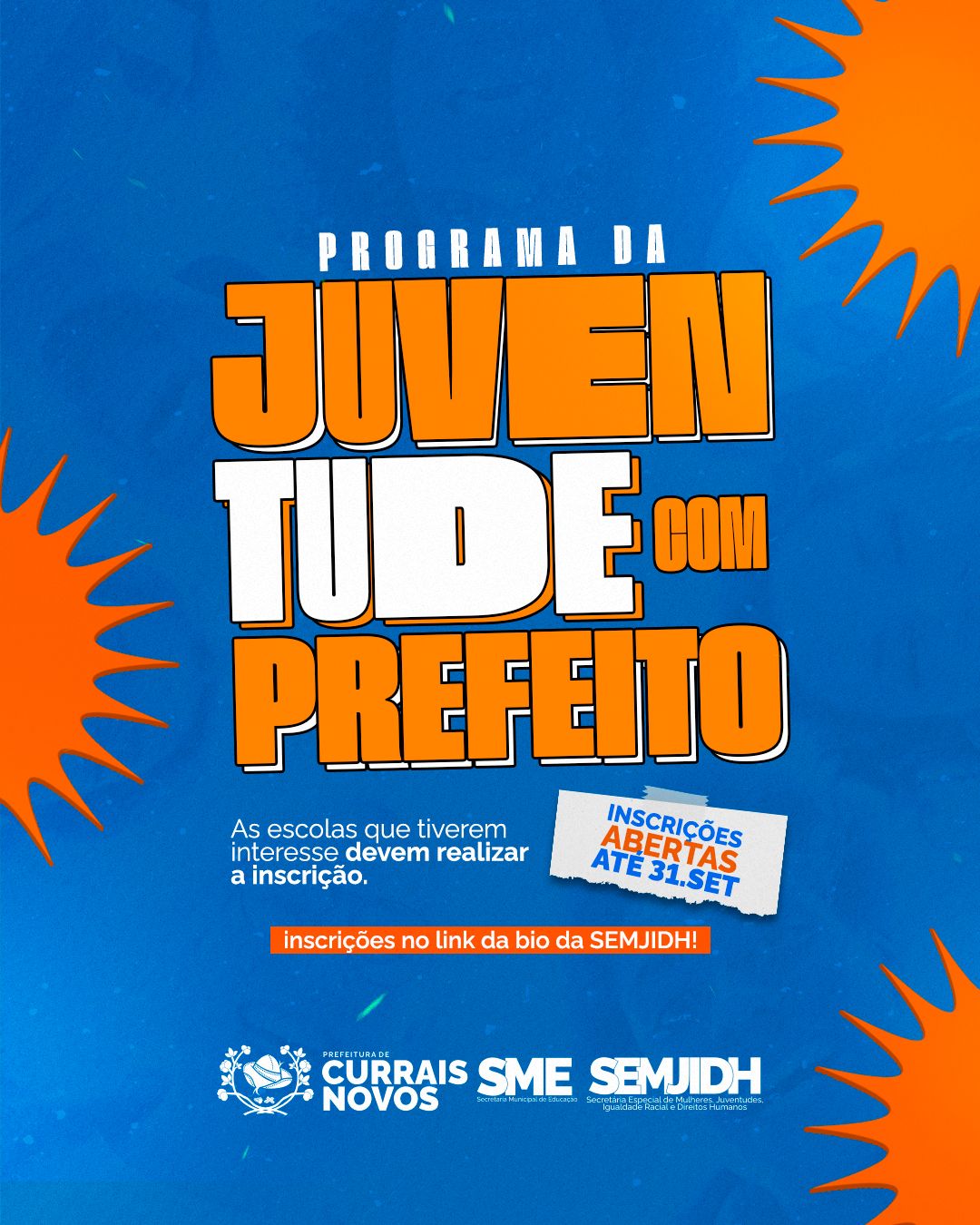 Prefeitura de Currais Novos lança projeto “Juventude com o Prefeito” para fortalecer participação jovem