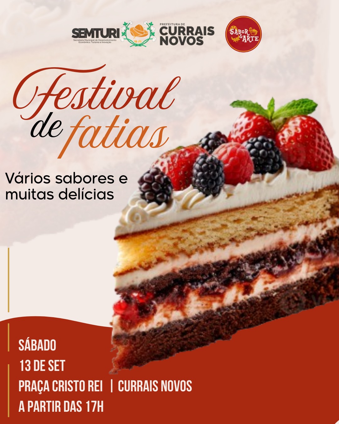 Currais Novos recebe o I Festival de Fatias neste sábado