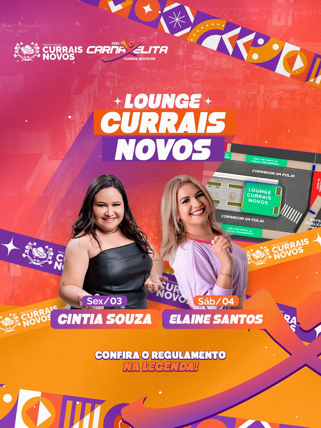Lounge da Prefeitura de Currais Novos é a grande novidade do Carnaxelita 2025