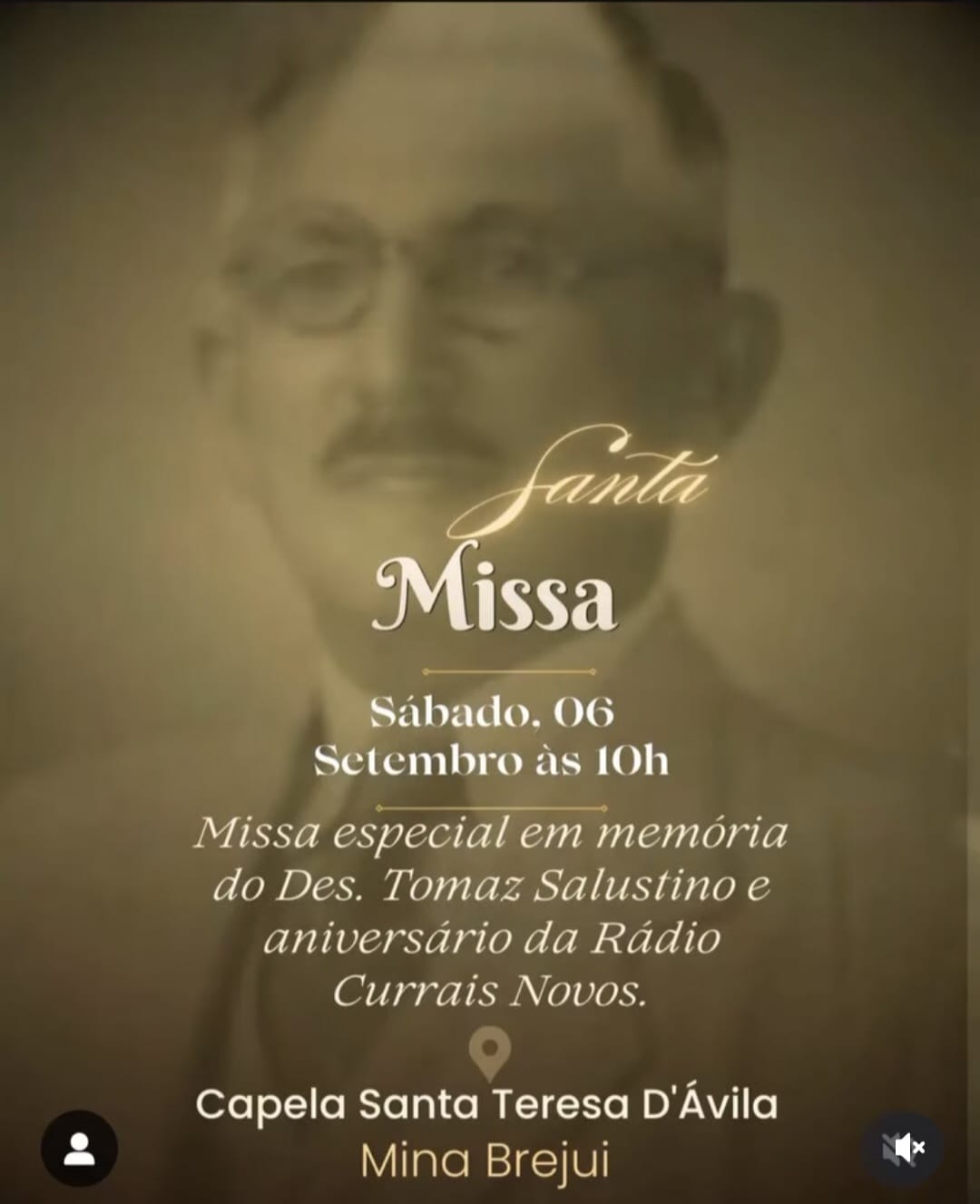 Missa em memória de Tomaz Salustino será celebrada neste sábado em Currais Novos