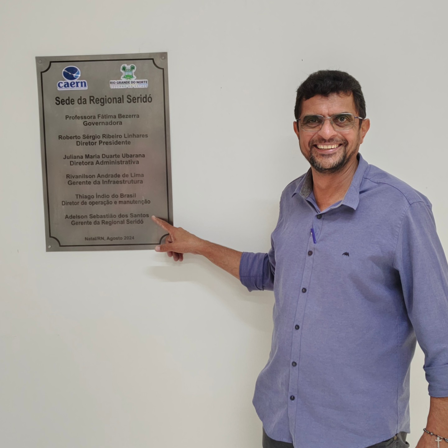 Adelson Santos retorna à Unidade de Receita da CAERN em Currais Novos após quatro anos e meio na Regional Seridó
