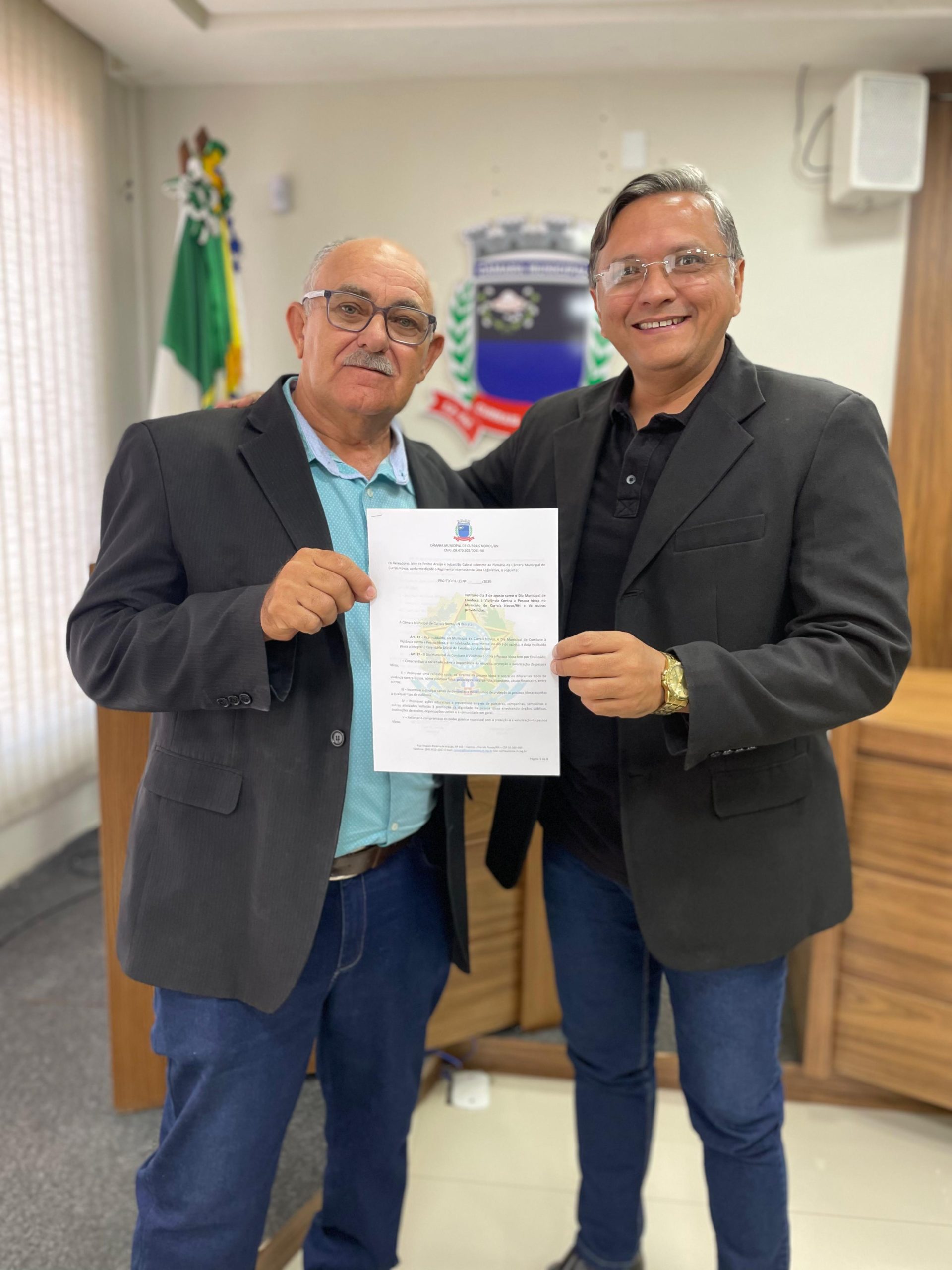 PL de autoria dos vereadores Prof. Jaire e Sebastião Cabral é aprovado na Câmara Municipal de Currais Novos