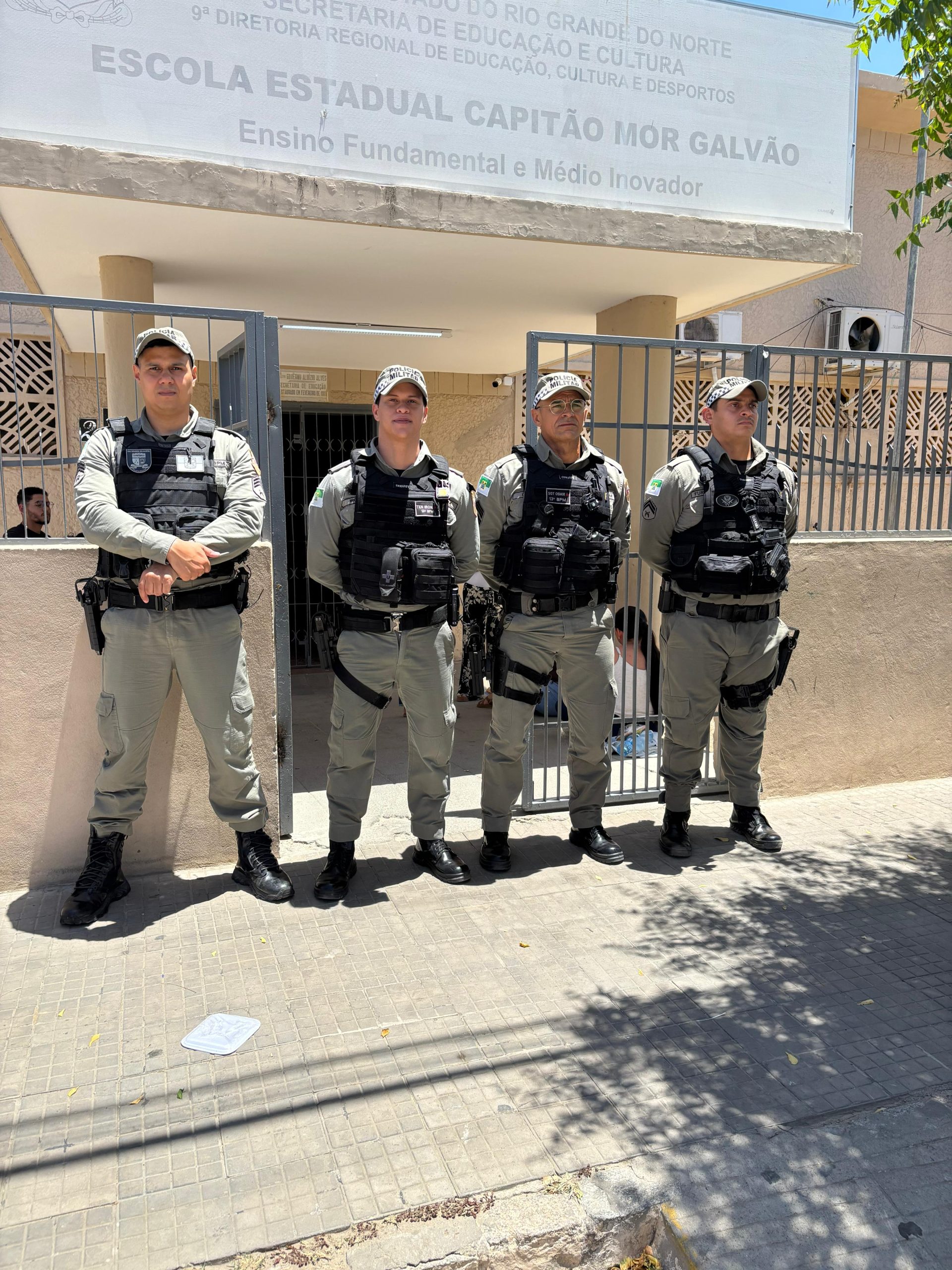 Polícia Militar garante segurança durante a Prova Nacional do Docente em Currais Novos