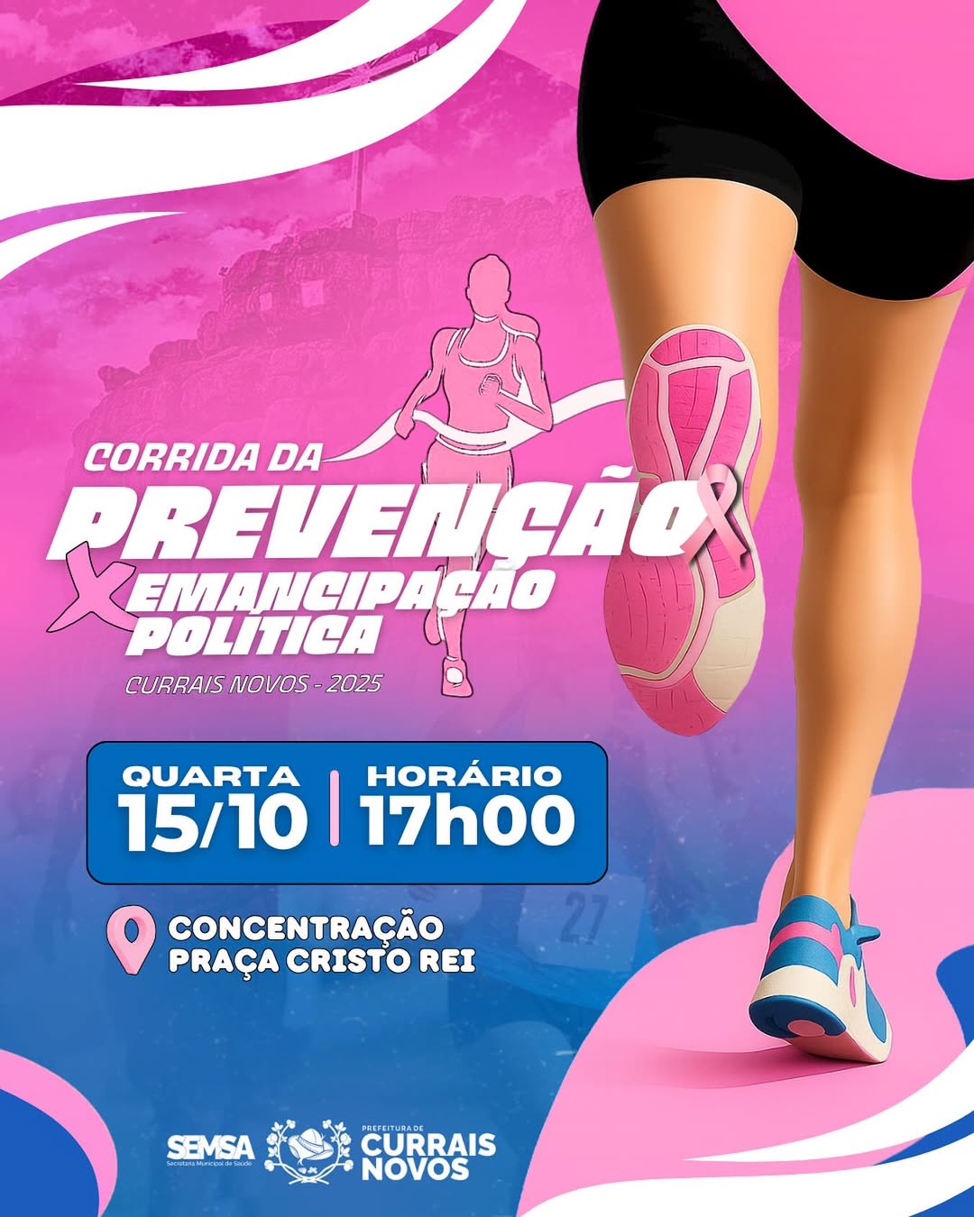 Corrida da Prevenção e Emancipação Política movimentará Currais Novos no dia 15 de outubro