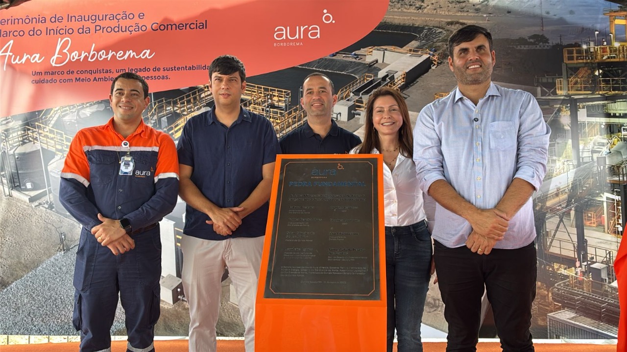 Aura inicia operação comercial da Mina Borborema e reforça expansão no Brasil
