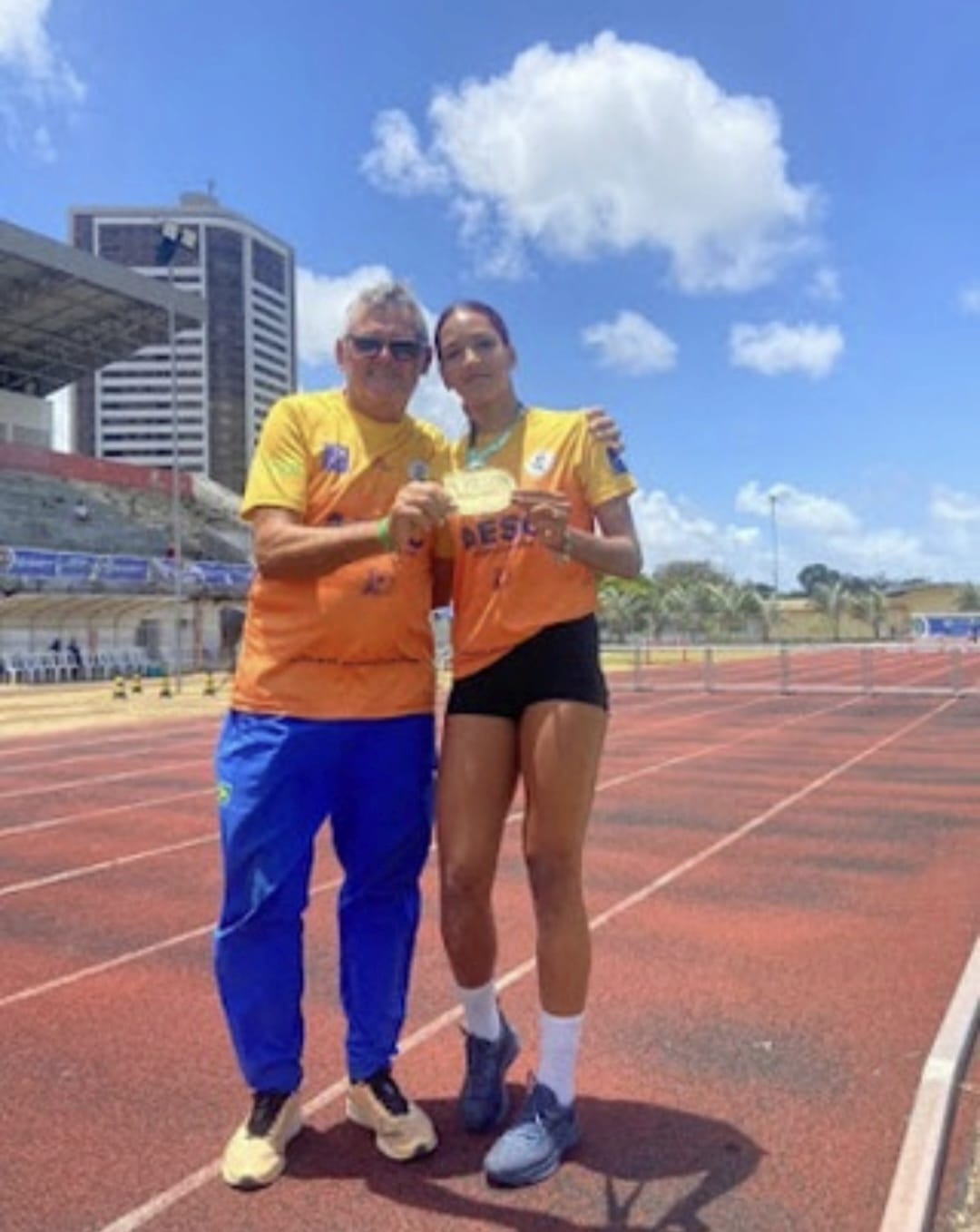Cerrocoraense Maria Júlia, 14 anos, é ouro no salto triplo em João Pessoa