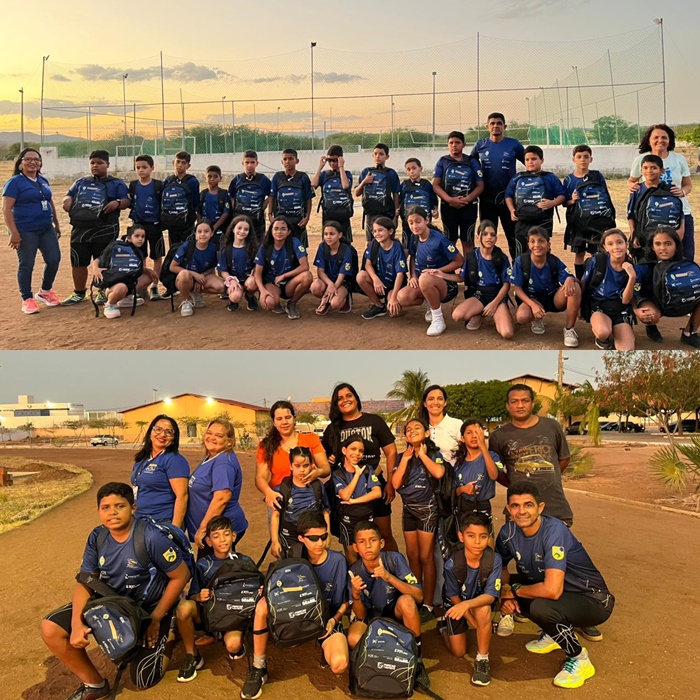 Instituto Vicente Lenilson realiza entrega de kits esportivos em parceria com a Secretaria de Esporte e o IFRN de Currais Novos