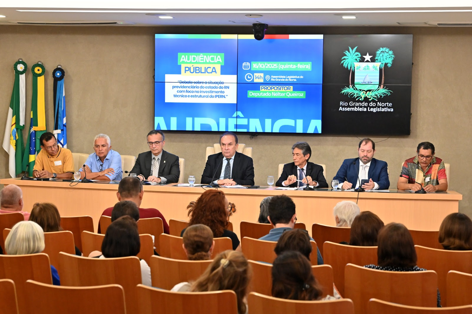 Futuro do sistema previdenciário estadual é discutido em audiência pública na ALRN