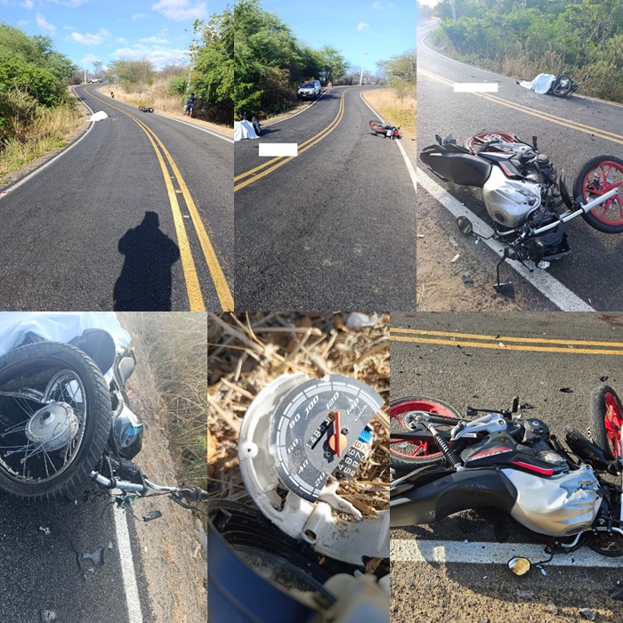 COLISÃO ENTRE MOTOCICLETAS DEIXA UM MORTO E OUTRO GRAVEVEMENTE FERIDO NA RN-087, PRÓXIMO A FLORÂNIA