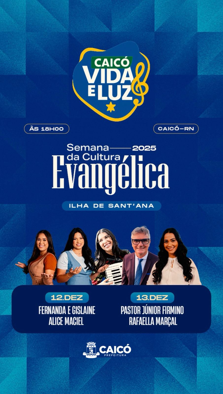 Caicó realiza 1ª Semana da Cultura Evangélica com grande programação na Ilha de Sant’Ana