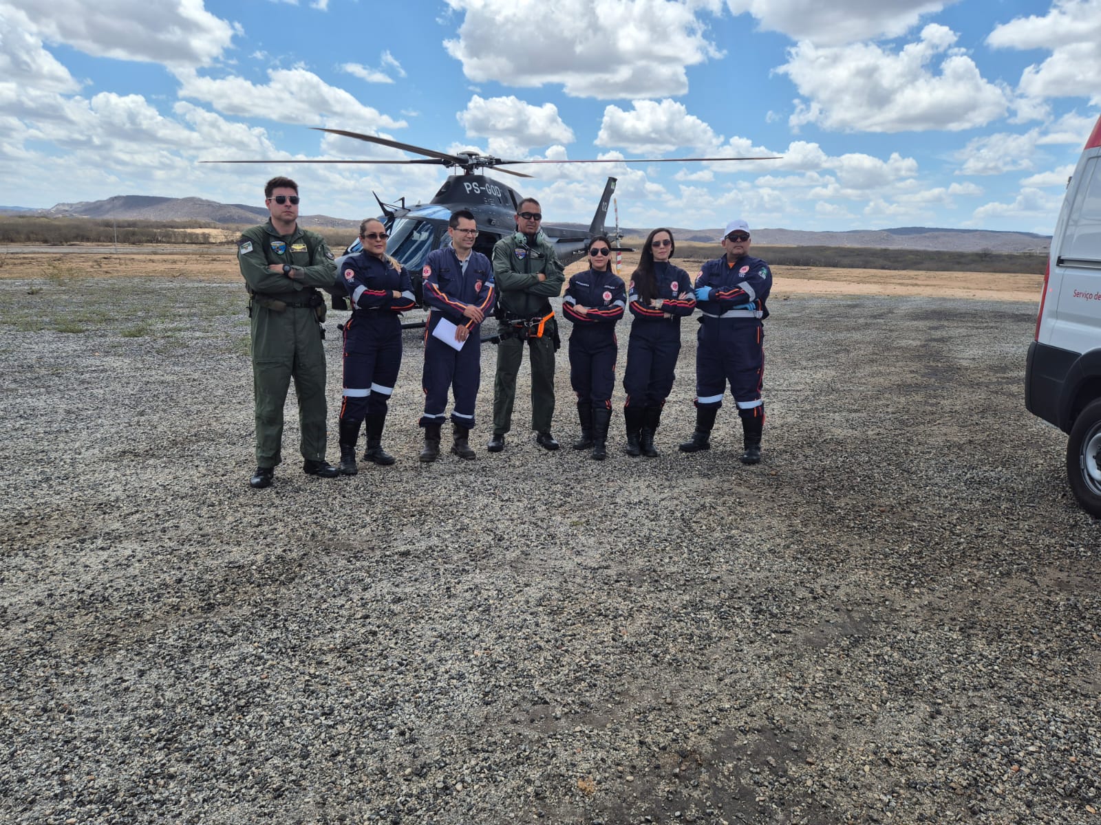 Helicóptero é acionado para transferência de paciente de Currais Novos para Natal