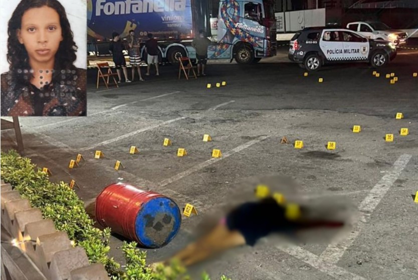 Mulher é morta com mais de 80 tiros em frente a churrascaria na BR-304, em Mossoró
