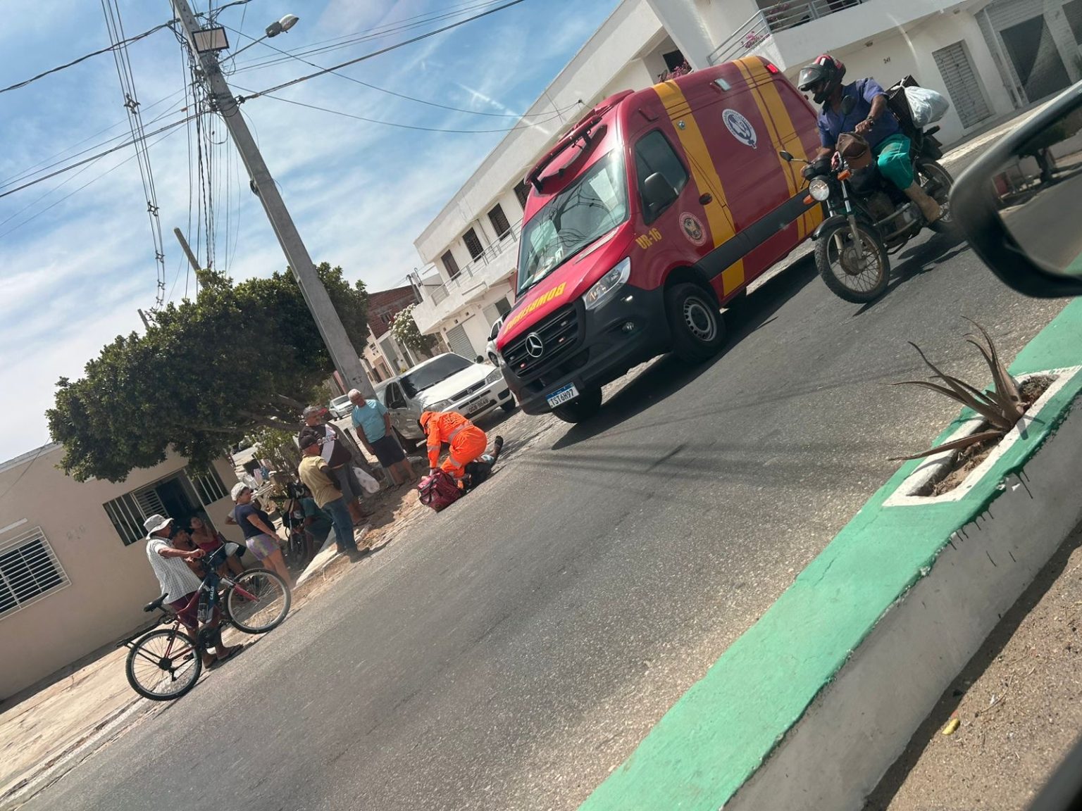 Pedestre é atropelado por motocicleta em Currais Novos