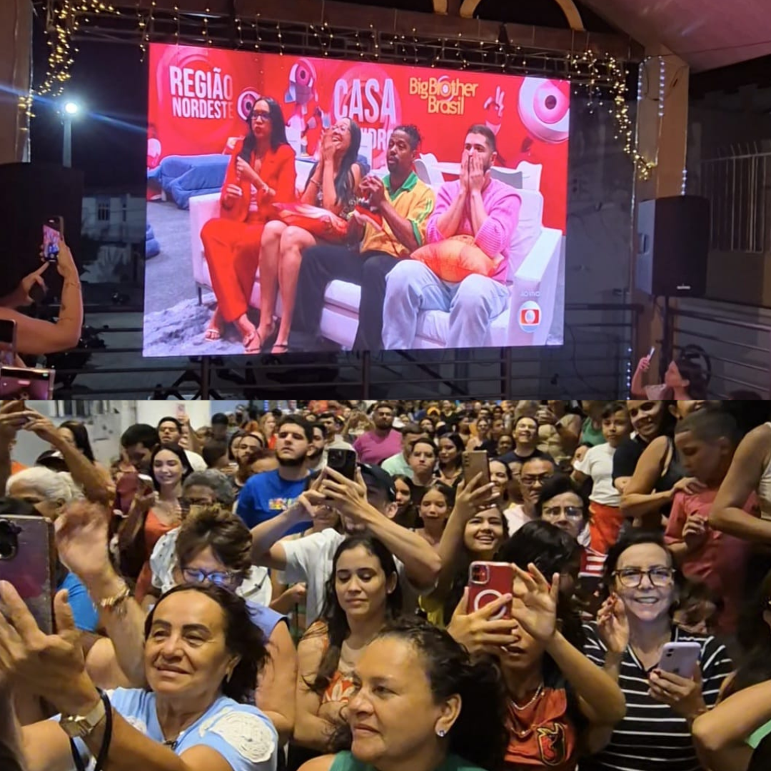 Currais-novense Marcelo é escolhido pelo público com 68,23% dos votos e entra no BBB 26; anúncio foi acompanhado em telão na sua cidade