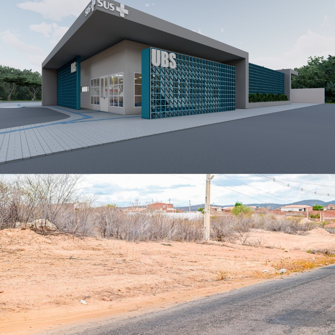 Em Currais Novos, local onde será construída nova UBS recebeu visita técnica dos gestores do município