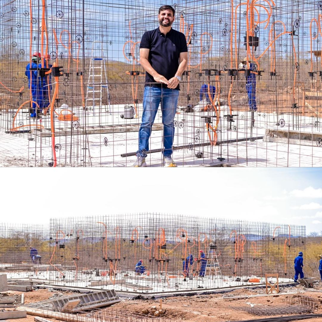 Prefeito Lucas acompanha andamento das obras dos primeiros apartamentos populares de Currais Novos