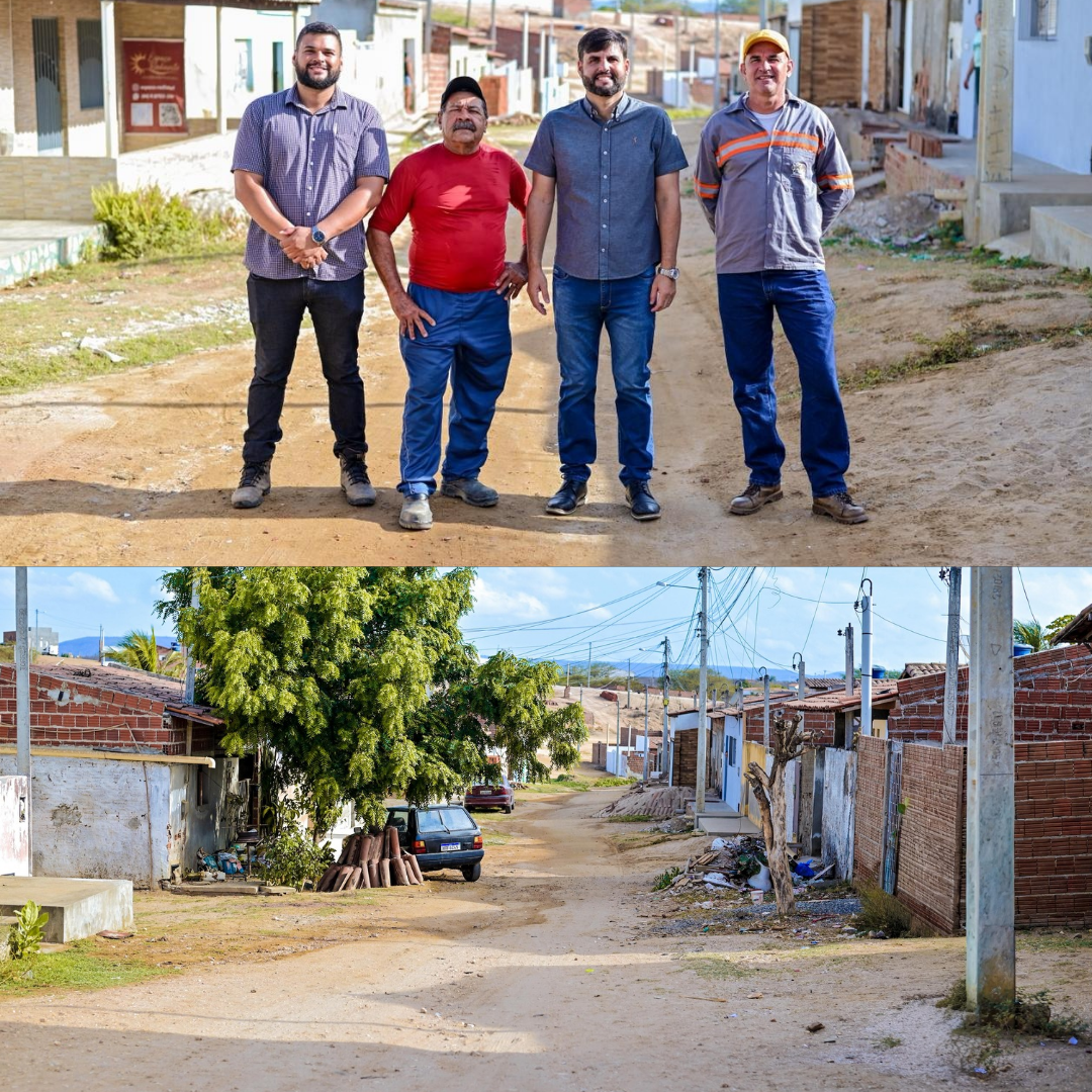 Prefeitura de Currais Novos inicia obras de pavimentação da Rua Manuel Patrício de Medeiros