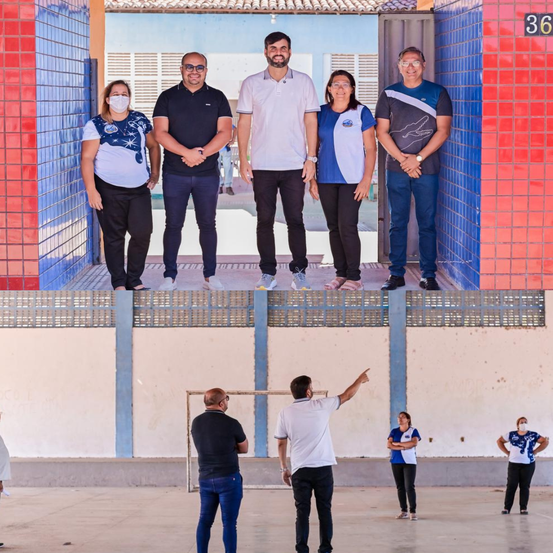 Prefeito Lucas Galvão acompanha reforma da Escola Municipal Ausônio Araújo