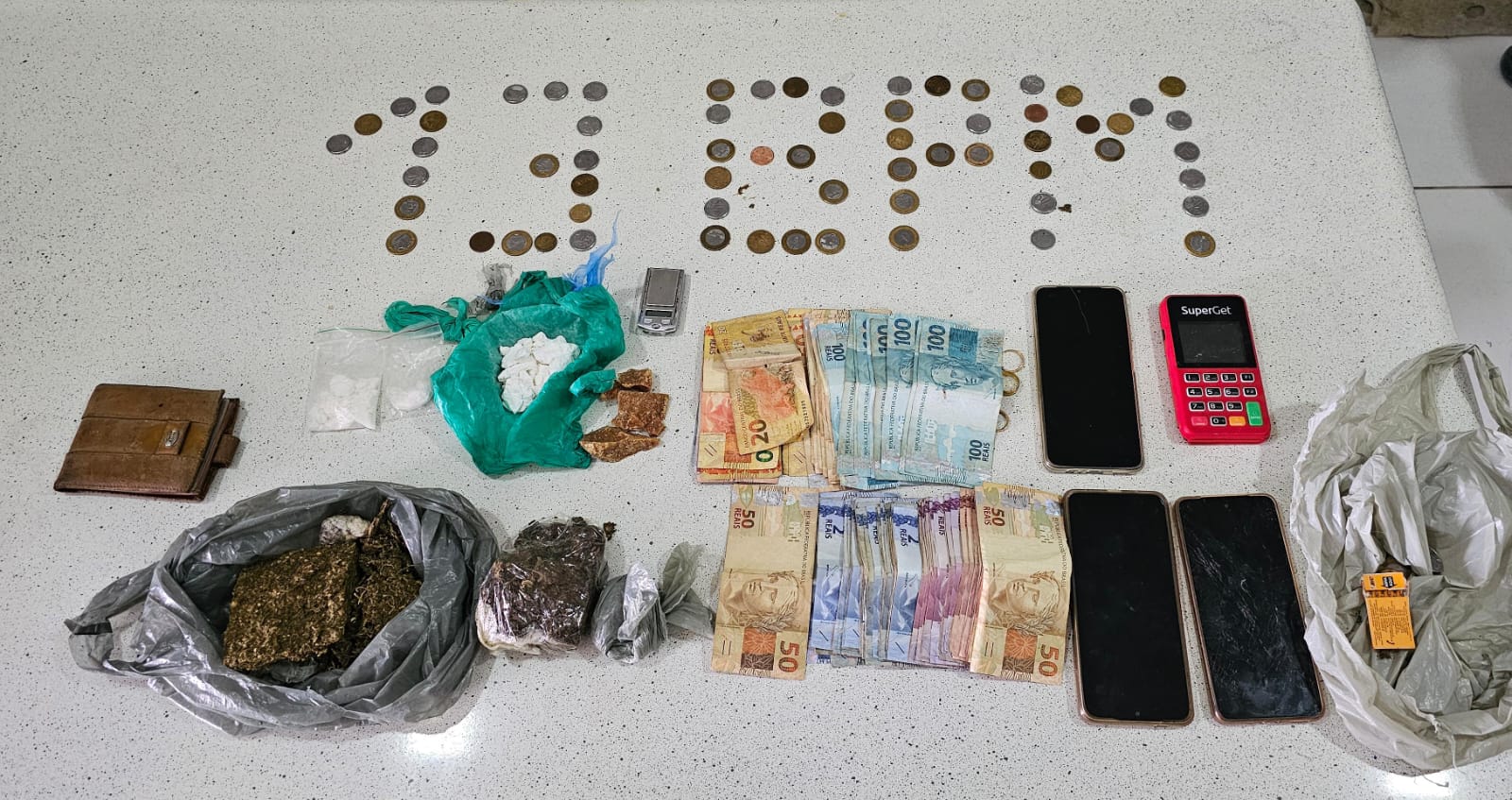 Apreensão expressiva de drogas em Lagoa Nova