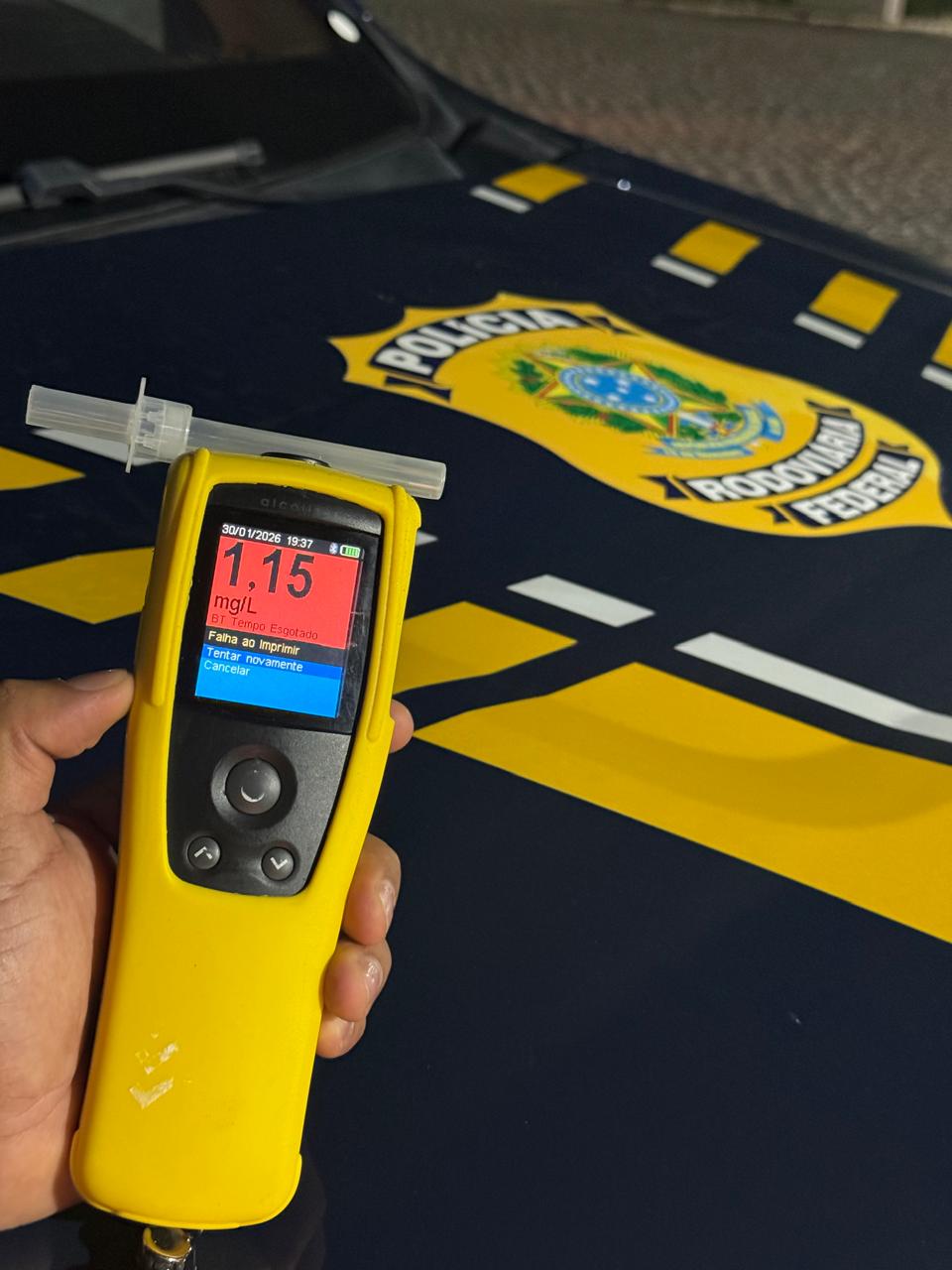 PRF prende homem por embriaguez ao volante em Currais