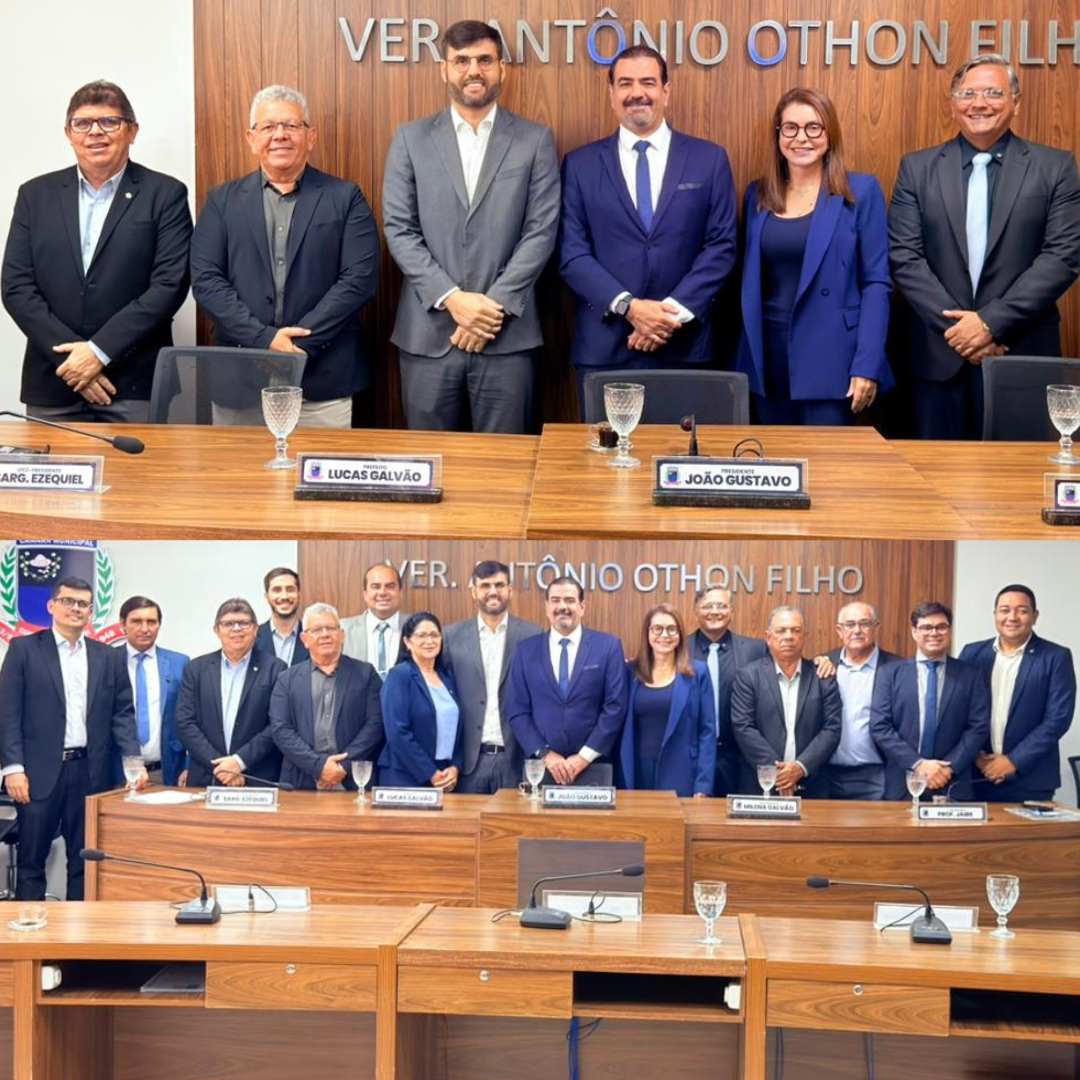 Câmara Municipal de Currais Novos recebe prefeito para leitura da mensagem anual do Executivo