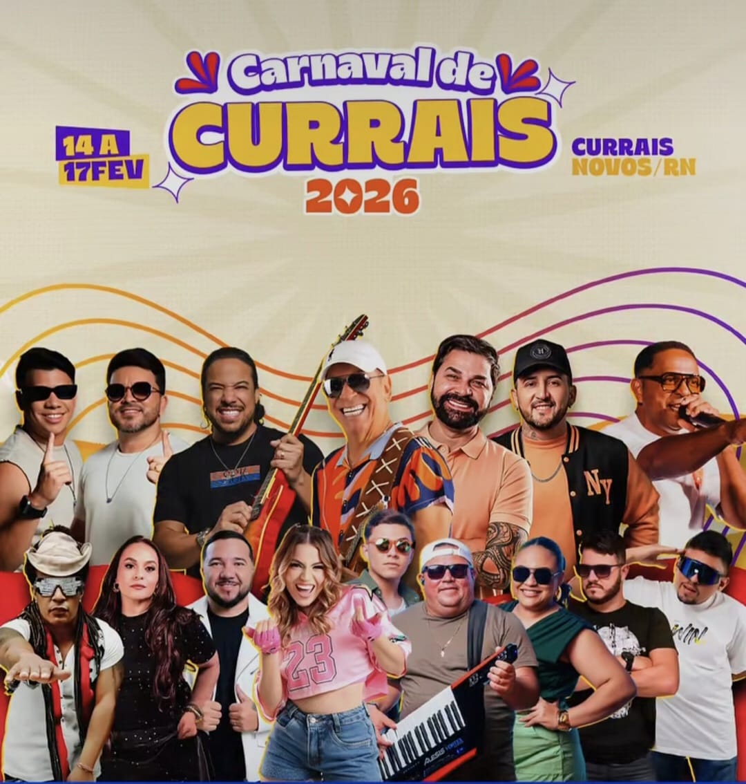 Carnaval de Currais Novos 2026 tem programação confirmada e promete quatro dias de festa