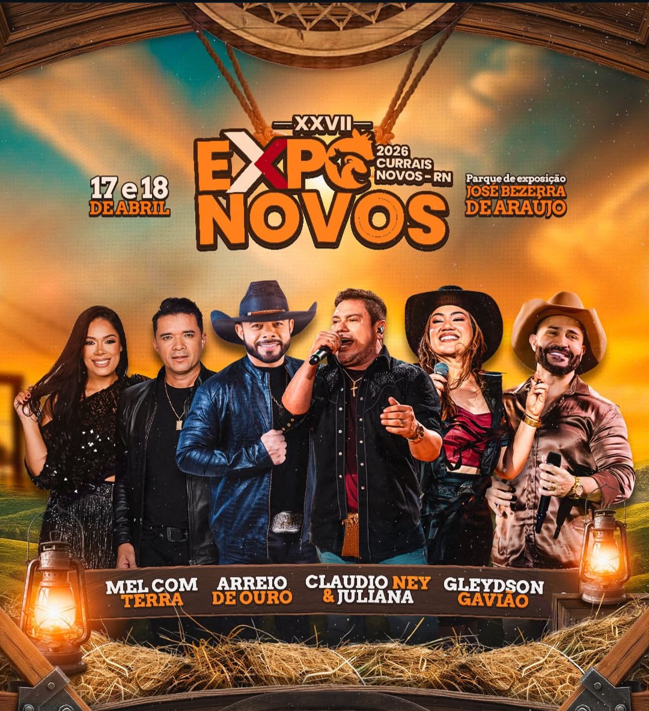 Expo Novos 2026 confirma grandes atrações e promete movimentar Currais Novos em abril