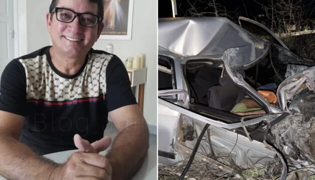 Ex-vereador morre em acidente na RN-288 entre Caicó e São Fernando; chovia no momento do acidente