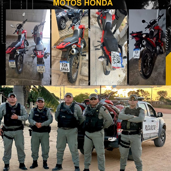 Operação do 13º BPM apreende cinco motos adulteradas na Serra de Santana; veículo clonado possui mais de 10 versões no estado